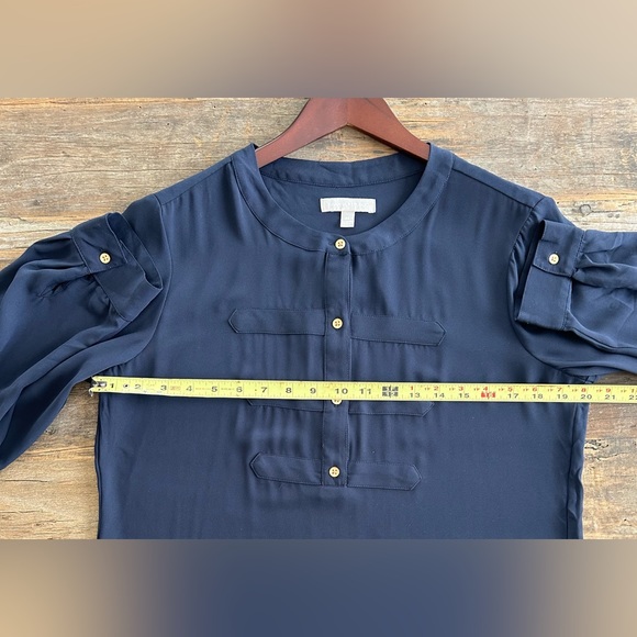Banana Republic Blouse, Navy Blue, M - Picture 8 of 10